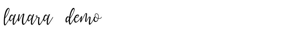 Lanara Script font